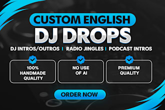 create quality female dj drops, radio jingles and more