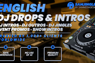 produce professional dj drops, radio jingles and podcast intros