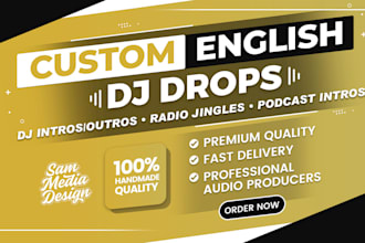 create quality female dj drops, radio jingles and more