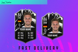 create a custom FIFA 23, eafc 24 or eafc25 cards for you