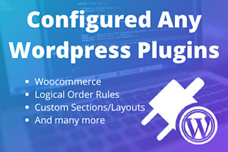 install and configure any wordpress  theme or plugins
