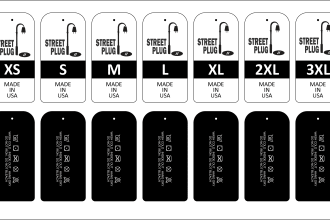 design luxury hang tag, neck label and clothing label