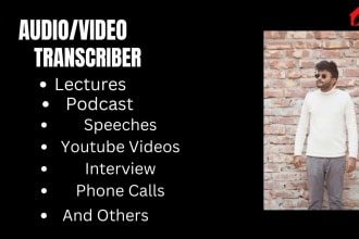 do 60 minutes transcription of audio or video to text