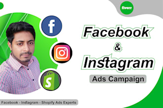 setup  facebook ads campaign and instagram ads campaign