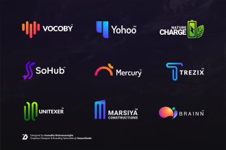 design colorful gradient abstract business logo
