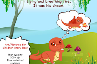 design children story book illustration