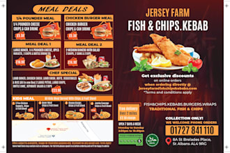 design restaurant menu design or digital menu