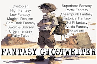 ghostwrite your fantasy or scifi novel