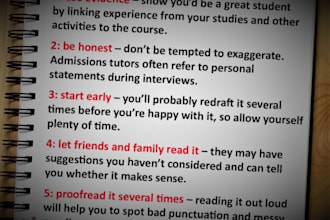 edit your college or university personal statement