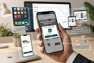 a headless magento pwa ecommerce website with wordpress