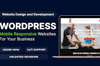 design modern responsive website