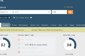 increase trust flow URL of your website to tf30 plus