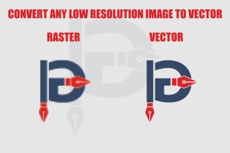 convert low resolution image to vector format