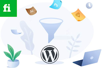 convert PSD, xd, figma, to wordpress website design