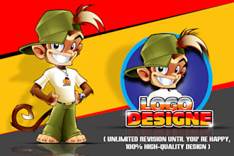 design animal mascot and cartoon character