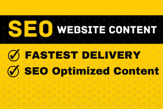write engaging SEO website content or copy