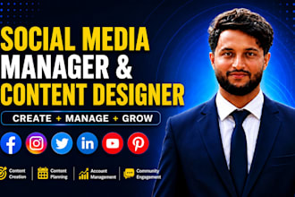 be your monthly social media manager and content designer