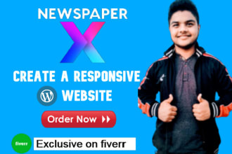 design a wordpress blog, magazine and newspaper website by newspaper theme