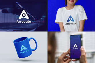 do minimal and modern logo designs with 3 concepts