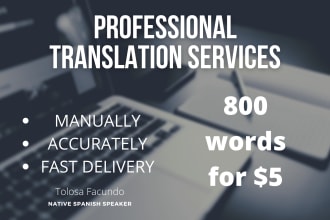 translate up to 800 words from spanish to english today