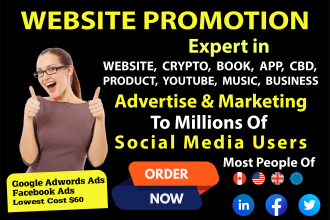 promote and advertise your website business discord, online store, crypto