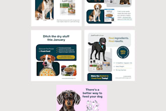 design meta ad creatives and static ads as a canva designer