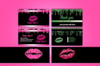 do luxury business card and thank you card design in 24 hour