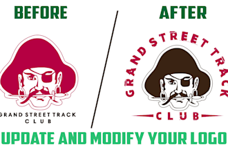 do vector tracing or modify your logo