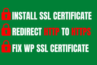 install SSL certificate, fix SSL certificate errors, fix connection not secure