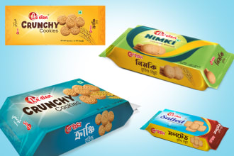 do product label design and box package design for you