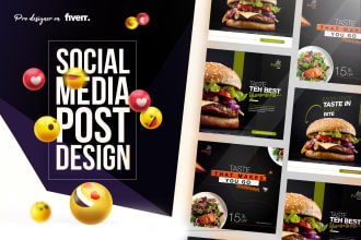 design social media posts within 24hrs