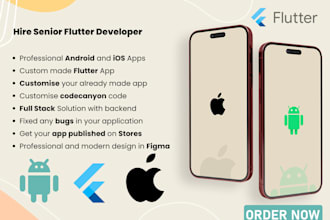 do flutter android, ios, customise, ai chat and bugs fix mobile app development