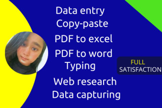 do data entry excel,data entry copy paste,web scraping