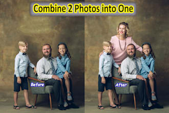 add or remove, merge, composite, and combine two or more images into one photo