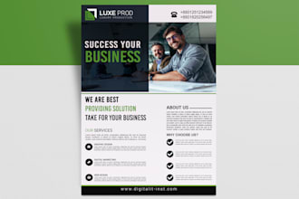 do a attractive business flyer design in low budget