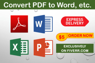 convert PDF to word and word to PDF