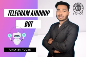 create telegram airdrop bot for your project