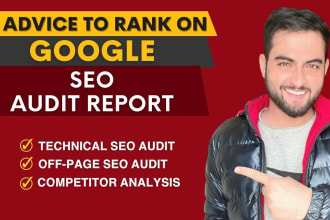 provide expert seo report ,competitor website audit analysis and review