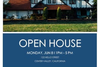 design real estate flyer, postcard, promotional ad