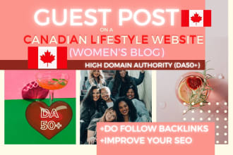 guest post on canada lifestyle website womens family blog SEO dofollow backlinks