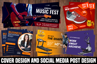 create instragram post, social media post, banner ads facebook post, cover