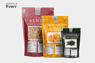 create an attractive pouch and food packaging design