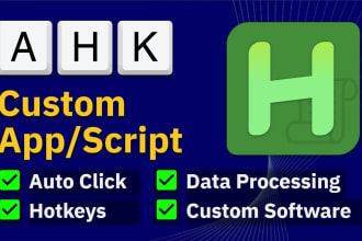 write a script to automate tasks with autohotkey, ahk