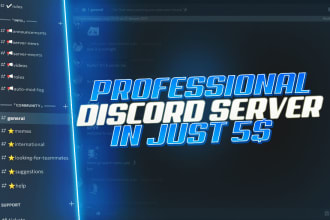 setup your discord server of gaming, anime, community group