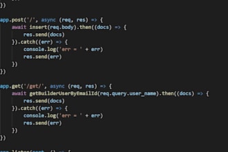 create backend API or any system using node js or node js based framework