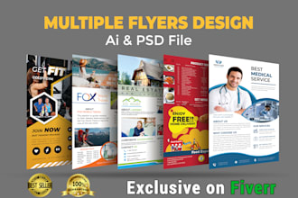 do flyer design real estate, cleaning, roofing, lowan care, gym, spa