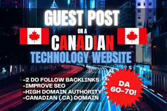 guest post on canadian tech news website business tech blog with SEO backlinks