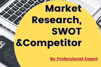 do market research, swot and competitive analysis also product research