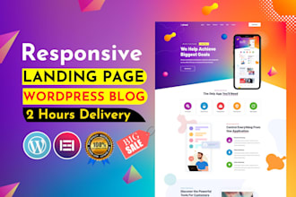 design your landing page using elementor