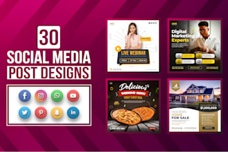 do facebook ads, instagram posts, thumbnails, and banner design